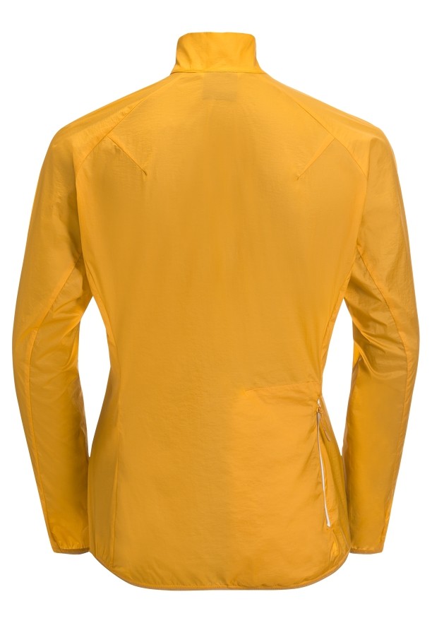 Yellow Women Jack Wolfskin Gravex Wind Softshell Jackets | 15086119