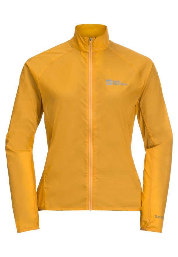 Yellow Women Jack Wolfskin Gravex Wind Softshell Jackets | 15086119