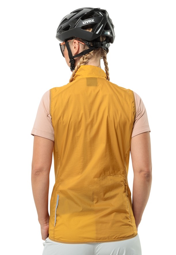 Yellow Women Jack Wolfskin Gravex Wind Vest | 33863127