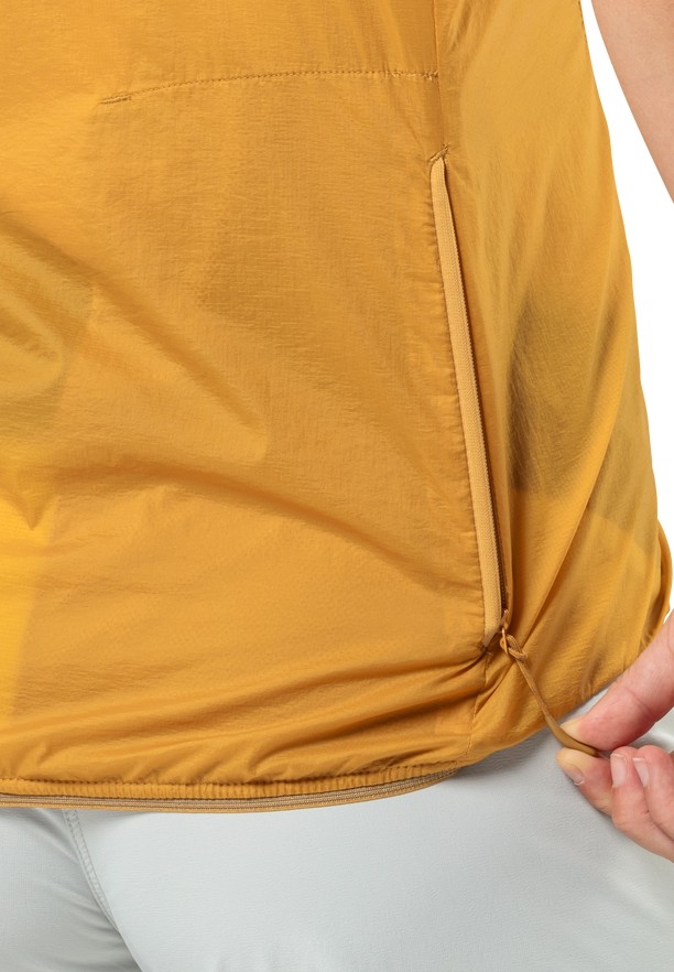 Yellow Women Jack Wolfskin Gravex Wind Vest | 33863127