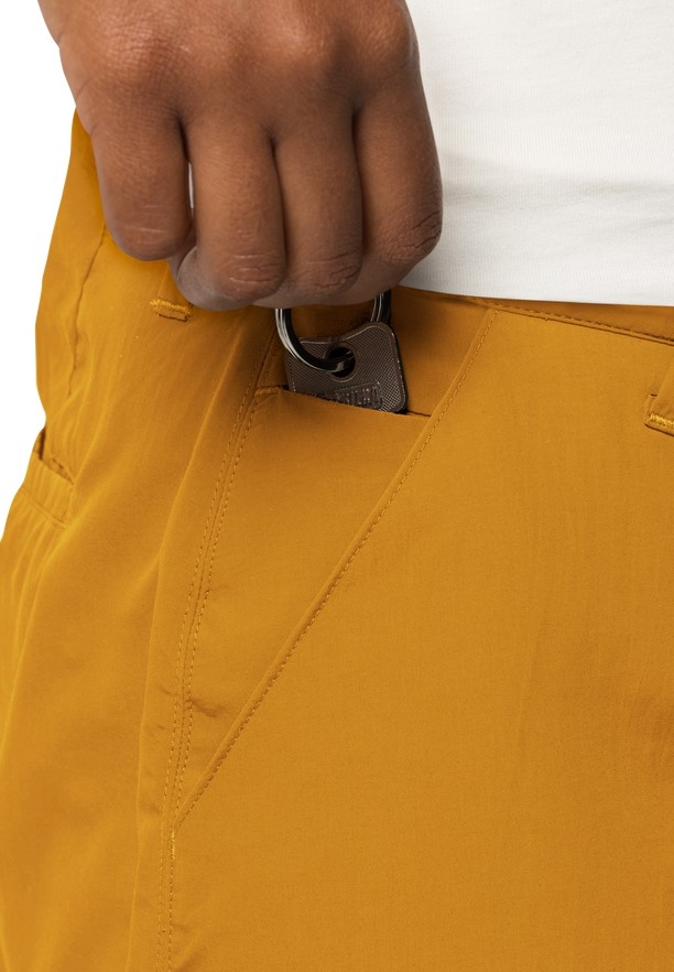 Yellow Women Jack Wolfskin Kalahari Skorts | 94929980