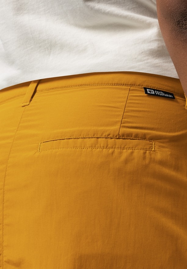 Yellow Women Jack Wolfskin Kalahari Skorts | 94929980