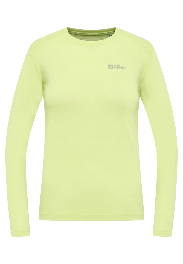Yellow Women Jack Wolfskin Vonnan Ls T Shirts | 94403625